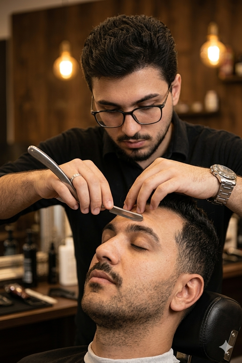 Serviço de sobrancelha na Santa Rosa Barbearia